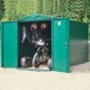 5'2 X 10'11 Asgard Secure Motorbike Garage Plus (1.52m X 3.33m)