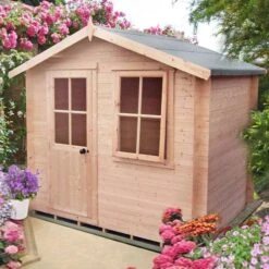 Shire Avesbury 2.5m X 2.4m Log Cabin Summerhouse (19mm)