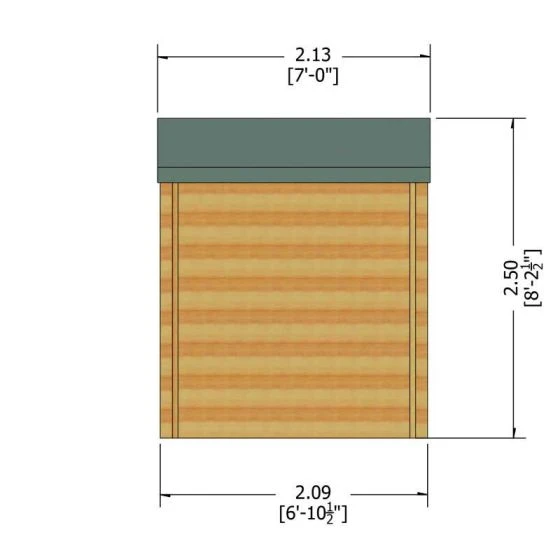 Shire Avesbury 2.1m X 2.1m Log Cabin Summer House (19mm) - Image 4