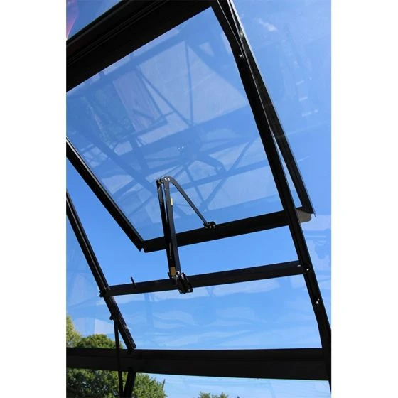 8' X 10' Halls Cotswold Blockley Greenhouse In Black With Toughened Glass (2.56m X 3.17m) - Image 7