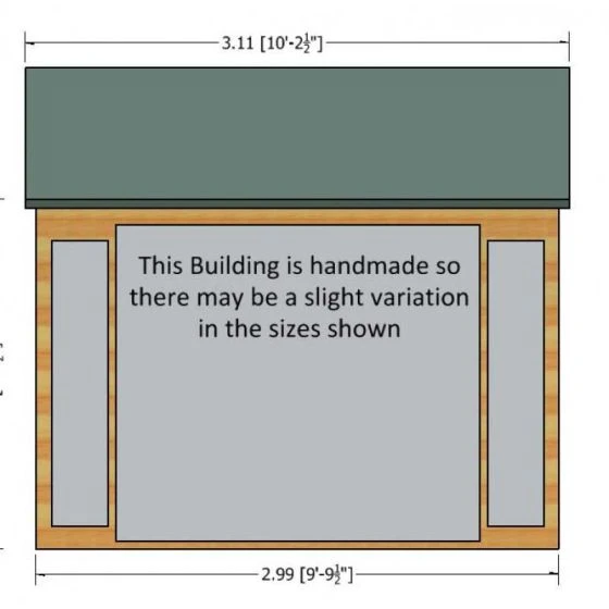 10'3x6'5 Shire Blenheim Wooden Summer House With Bi-Fold Doors - Image 3