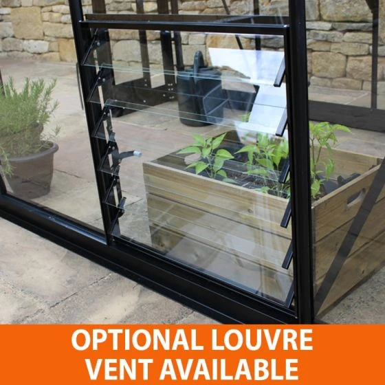 4' X 4' Halls Cotswold Birdlip Small Greenhouse In Black With Toughened Glass (1.47m X 1.32m) - Image 10