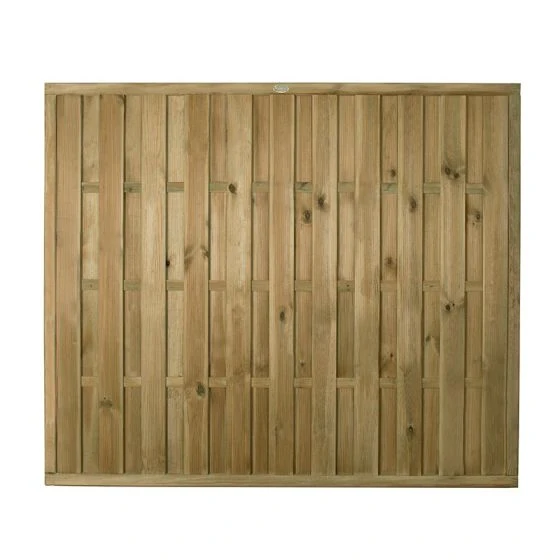 Forest 6' X 6' Europa Plain Pressure Treated Decorative Fence Panel (1.8m X 1.8m) - Image 7