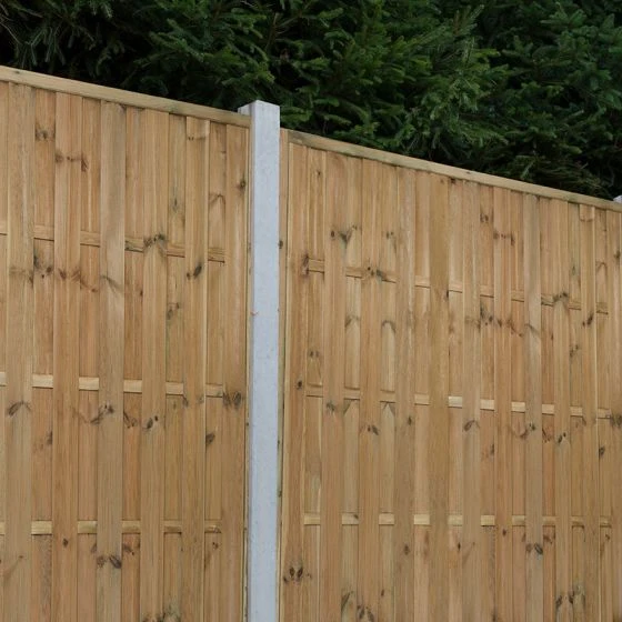 Forest 6' X 6' Europa Plain Pressure Treated Decorative Fence Panel (1.8m X 1.8m) - Image 9
