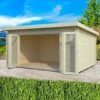 Palmako Lea 4.8m X 3.6m Log Cabin Garden Office (44mm)