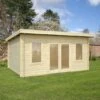 Palmako Lisa 4.7m X 3.7m Log Cabin Garden Room (44mm)
