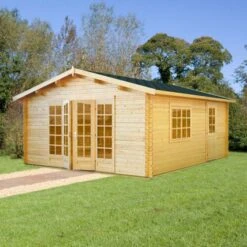 Palmako Irene 3.8m X 5.7m Log Cabin Garden Building (44mm)