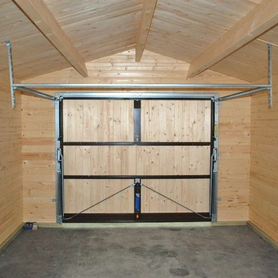 Palmako Roger 3.6m X 5.5m Log Cabin Single Garage (44mm) - Up And Over Door - Image 8