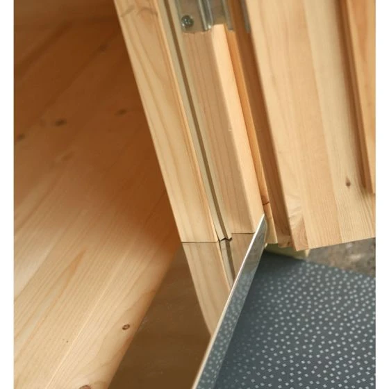 Palmako Roger 3.6m X 5.5m Log Cabin Single Garage (44mm) - Up And Over Door - Image 12