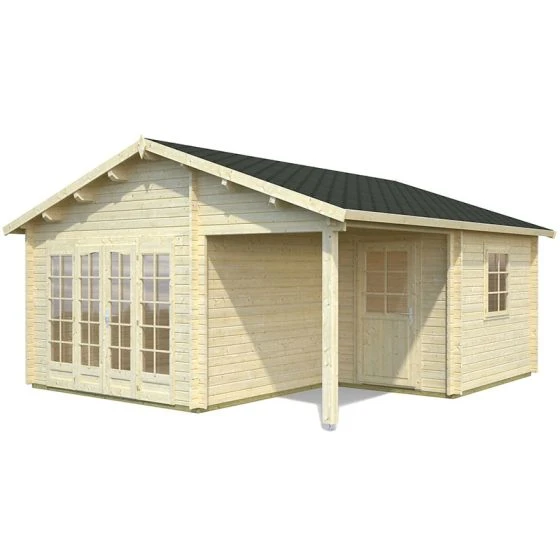 Palmako Irene 5.3m X 5.7m Log Cabin Garden Building (44mm) - Image 6