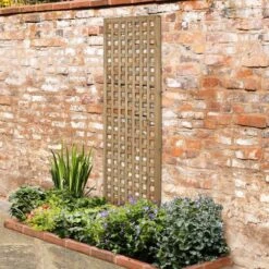 Forest 6' X 2' Premium Framed Decorative Contemporary Square Garden Trellis (1.8m X 0.6m)