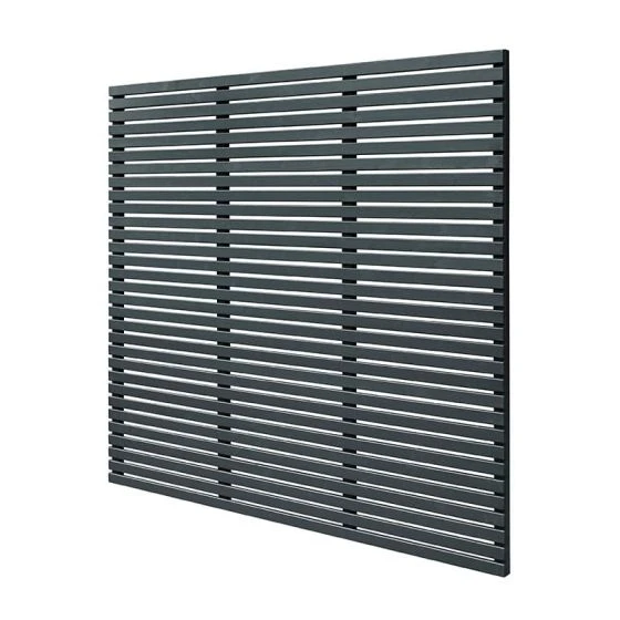Forest 6' X 6' Contemporary Grey Slatted Fence Panel (1.8m X 1.8m) - Image 2