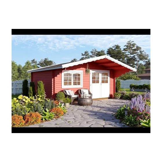 Palmako Sally 4.8m X 3.9m Log Cabin Summer House (44mm) - Image 4