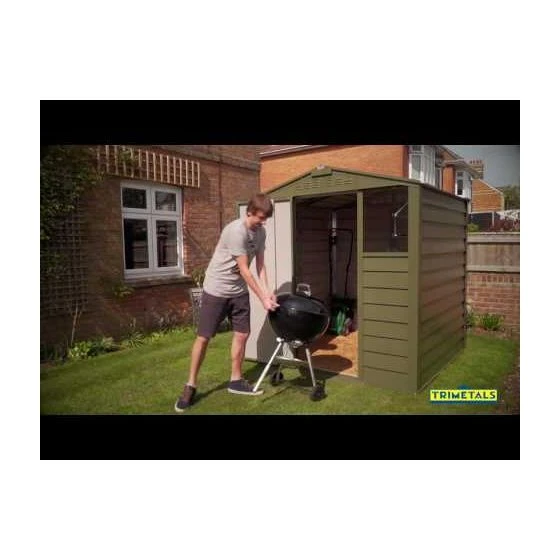 8'8 X 6' Trimetals MCG960 Premium Motorcycle Metal Garage - Security Storage (2.65m X 1.83m) - Image 5