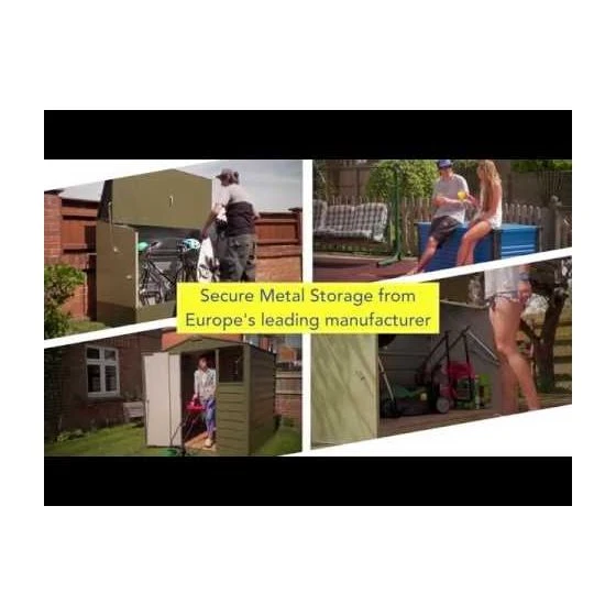 6'x2'5 (1.8x0.75m) Trimetals Red Protect.a.Box - Premium Metal Garden Storage - Image 6