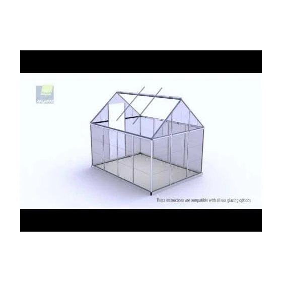 6'x4' Palram Canopia Mythos Small Silver Polycarbonate Greenhouse (1.8x1.2m) - Image 8