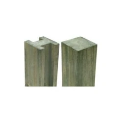 7'11" X 3.7" X 3.7" Forest Reeded Slotted Pressure Treated Fence Post (2.4m X 94mm X 94mm)