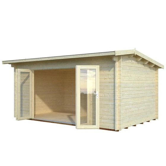 Palmako Ines 5.1m X 3.3mm Log Cabin Garden Room (44mm) - Image 2