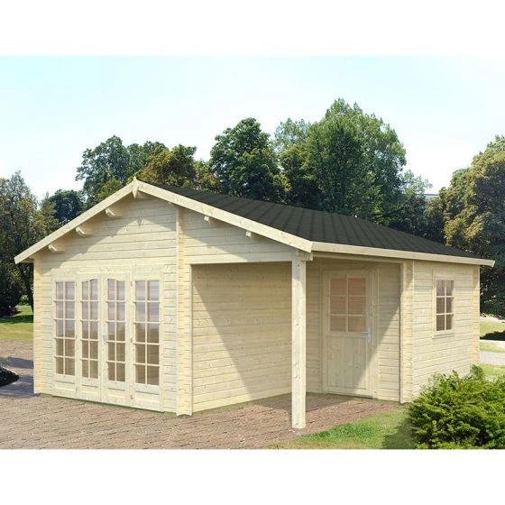 Palmako Irene 5.3m X 5.7m Log Cabin Garden Building (44mm) - Image 5