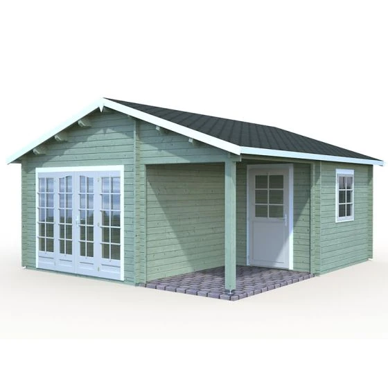 Palmako Irene 5.3m X 5.7m Log Cabin Garden Building (44mm) - Image 11
