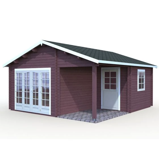 Palmako Irene 5.3m X 5.7m Log Cabin Garden Building (44mm) - Image 12