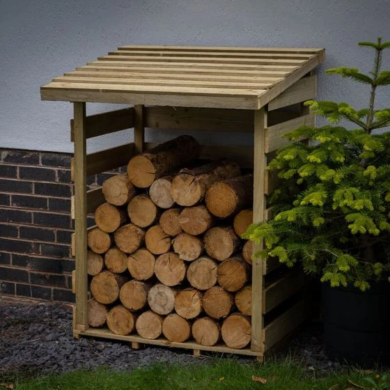 3'2 X 2'8 Forest Pent Small Logstore (1m X 0.8m) - Image 3