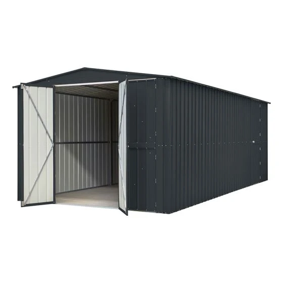 10' X 19' Globel Anthracite Grey Double Door Metal Garage (3.07m X 5.88m) - Image 7