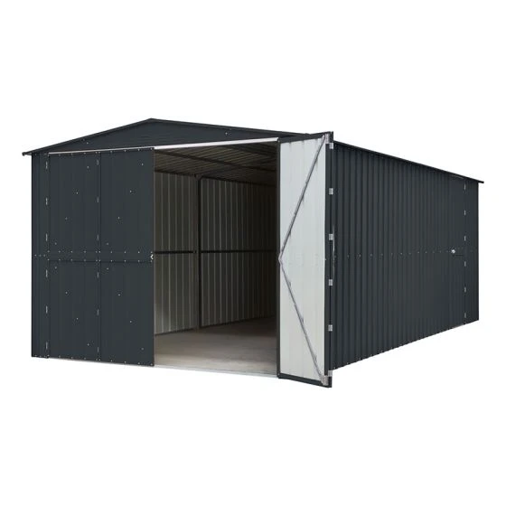 10' X 19' Globel Anthracite Grey Double Door Metal Garage (3.07m X 5.88m) - Image 8