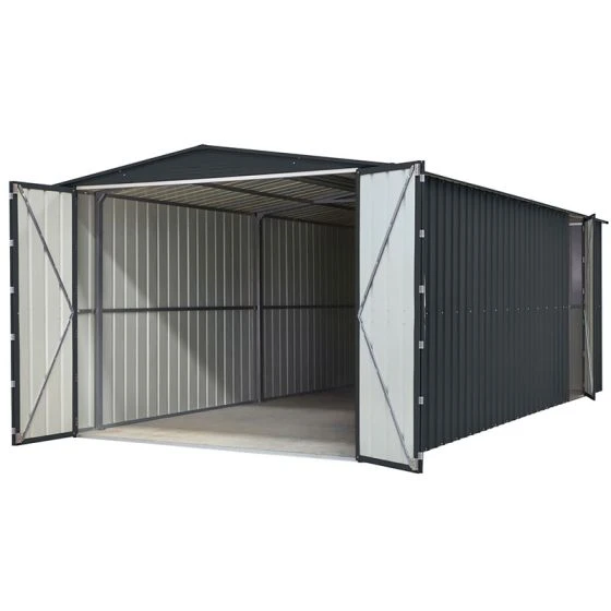 10' X 19' Globel Anthracite Grey Double Door Metal Garage (3.07m X 5.88m) - Image 10