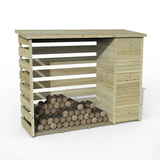 6'5 X 2'3 Forest Pent Logstore With Tool Storage (2m X 0.7m) - Image 8