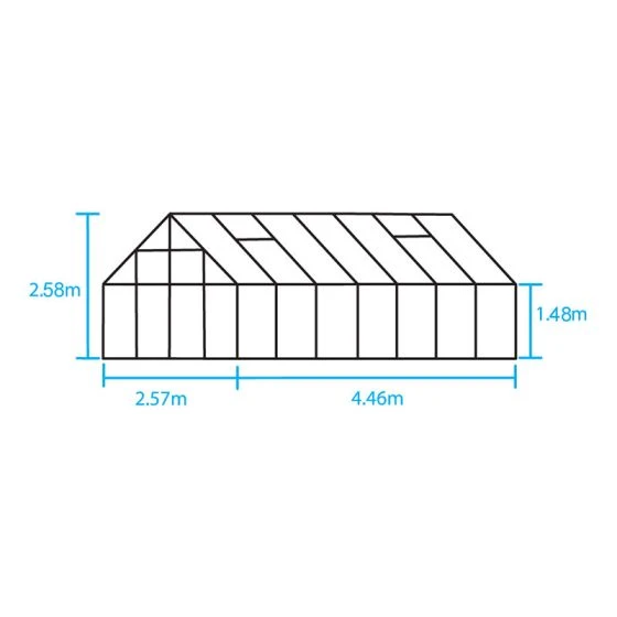 8' X 14β Halls Magnum 814 Greenhouse (2.57 X 4.46m) - Image 2