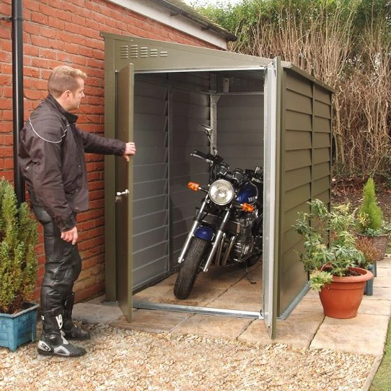 8'8 X 6' Trimetals MCG960 Premium Motorcycle Metal Garage - Security Storage (2.65m X 1.83m) - Image 3