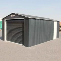 12' X 32' Sapphire Olympian Anthracite Metal Garage (3.62m X 9.55m)