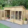 10' X 6' Forest Oakley 25yr Guarantee Double Door Pent Summer House (3.10m X 2.03m)