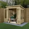 6' X 4' Forest Oakley 25yr Guarantee Double Door Pent Summer House (1.98m X 1.39m)