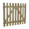 Forest Heavy Duty 3'3" X 3' Pressure Treated Wooden Picket Garden Gate (1m X 0.9m)