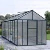 8'x20' Palram Canopia Glory Grey Large Polycarbonate Greenhouse (2.4x6m)