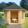 Palmako Hanna 3m X 3.4m Corner Log Cabin Summer House (34mm)