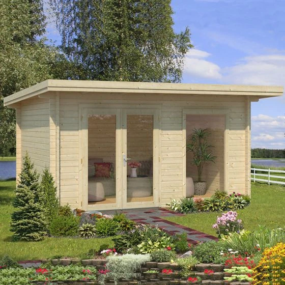 Palmako Heidi 3.9m X 3m Log Cabin Summer House (44mm)