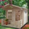 Shire Maulden 2.4m X 3.2m Log Cabin Summer House (19mm)