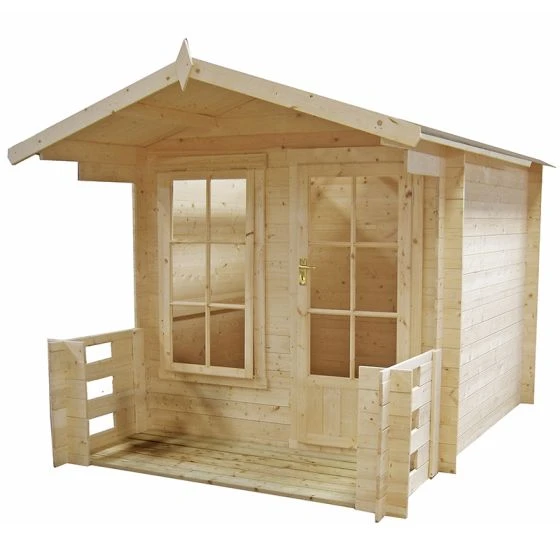 Shire Maulden 2.4m X 3.2m Log Cabin Summer House (19mm) - Image 2