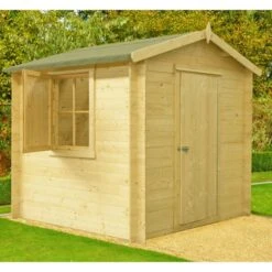 Shire Camelot 2.7m X 2.7m Log Cabin Shed (19mm)