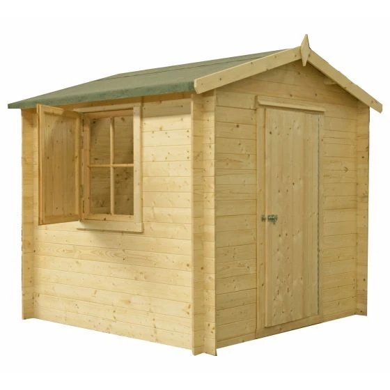 Shire Camelot 2.7m X 2.7m Log Cabin Shed (19mm) - Image 3