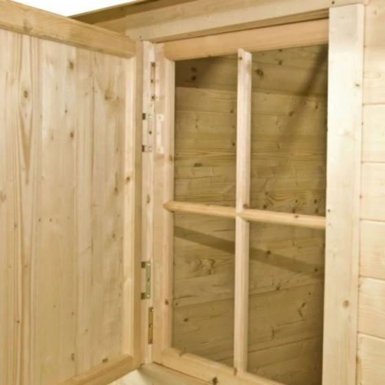 Shire Camelot 2.7m X 2.7m Log Cabin Shed (19mm) - Image 9