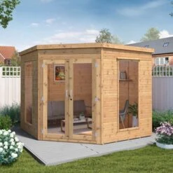8' X 8' (3.6x2.8m) Mercia Premier Corner Wooden Summer House
