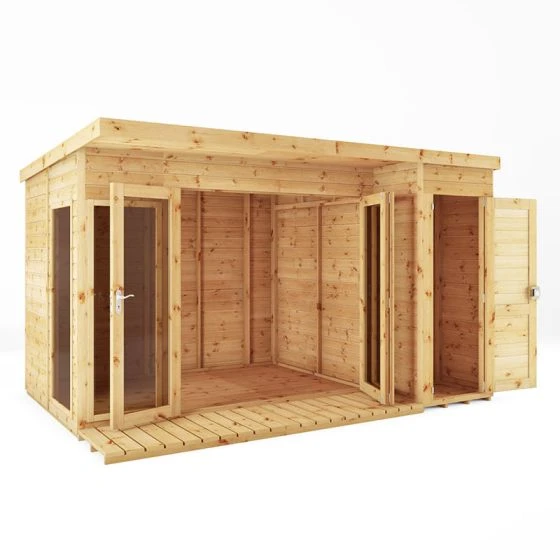 12' X 8' Mercia Premium Summer House With Side Shed (3.69m X 2.41m) - Image 8