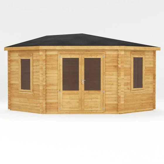 Mercia 4m X 4m Corner Log Cabin (28mm) - Double Glazed - Image 7
