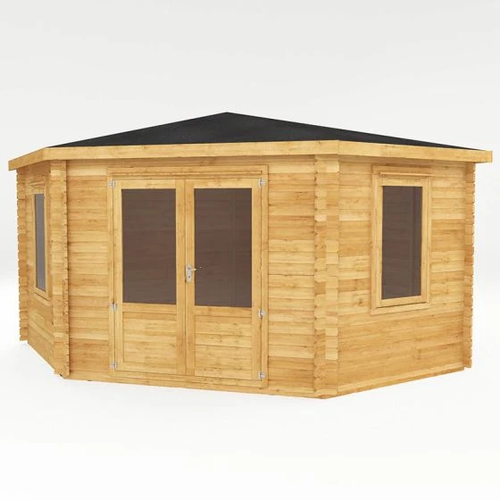 Mercia 4m X 4m Corner Log Cabin (28mm) - Double Glazed - Image 8