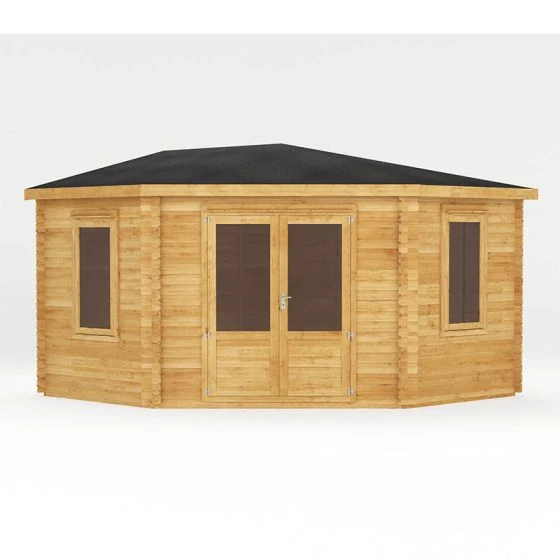 Mercia 4m X 4m Corner Log Cabin (34mm) - Double Glazed - Image 7