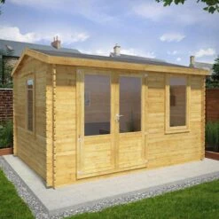 Mercia Elite 4m X 3m Garden Office Log Cabin (44mm) - Double Glazed